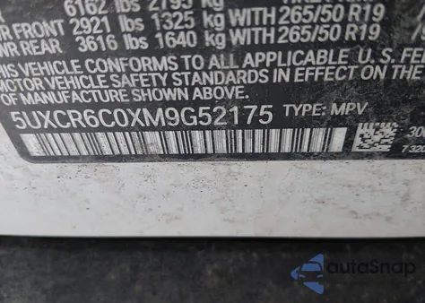 2021 BMW X5 xDrive40I z USA, uszkodzony, nr VIN 5UXCR6C0XM9G52175